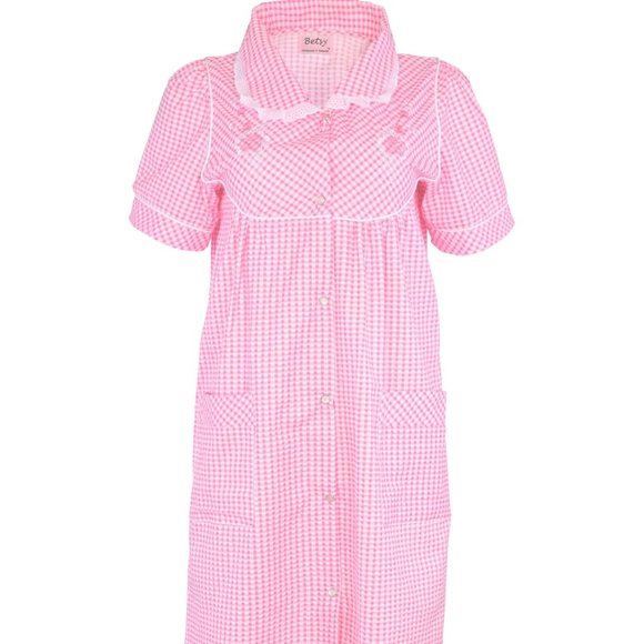 House Dresses for Women with Pockets - Lightweight Breathable Short Sleeve Comfy - Picture 2 of 4